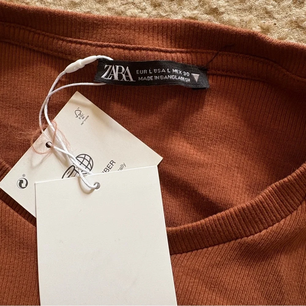 Zara Ruched Ribbed Dress - Picture 6 of 7